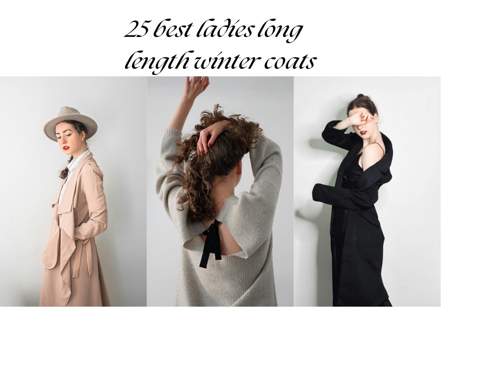 ladies long length winter coats