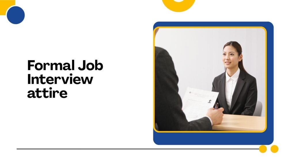formal job interview attire