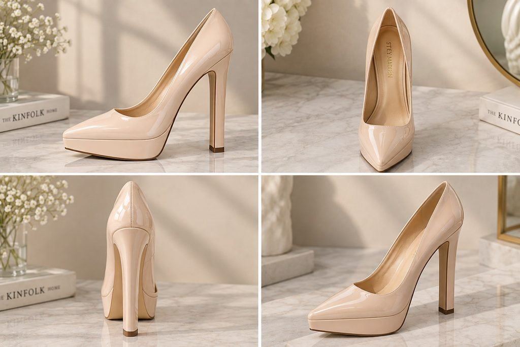 pointed toe platform pumps