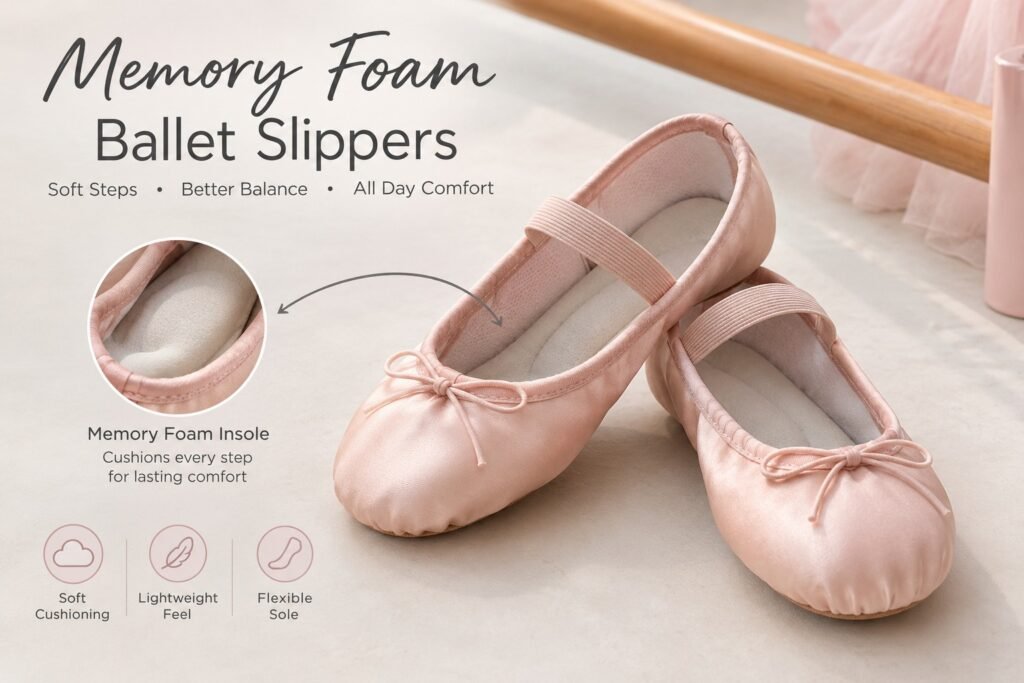 memory foam ballet slippers