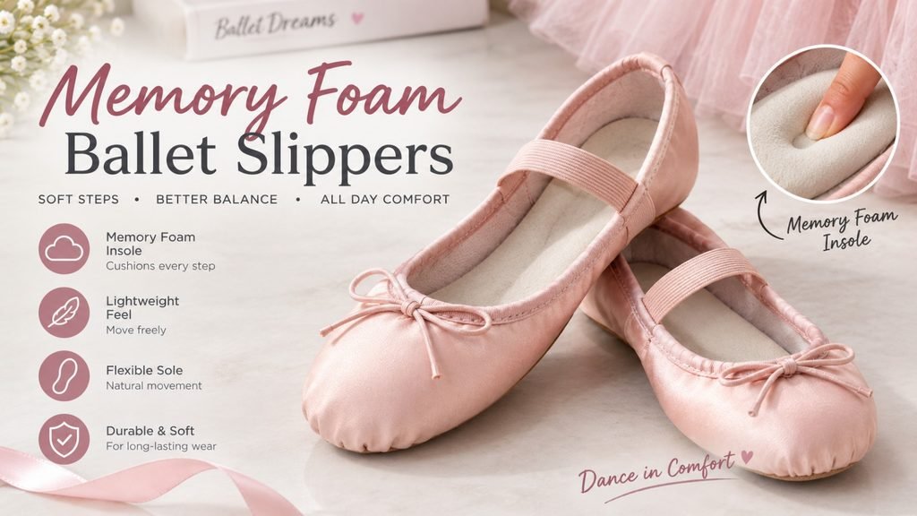 memory foam ballet slippers